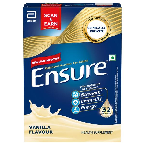 ensure nutritional powder refill pack - vanilla flavour - 400gm