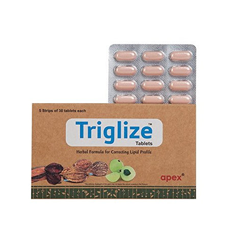 Shop Apex triglize 30 tablets at price 159.60 from Apex Ayurveda Online - Ayush Care