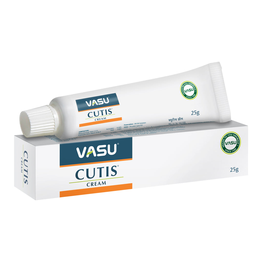 Shop Vasu Cutis Cream 30gm at price 90.00 from Vasu herbals Online - Ayush Care
