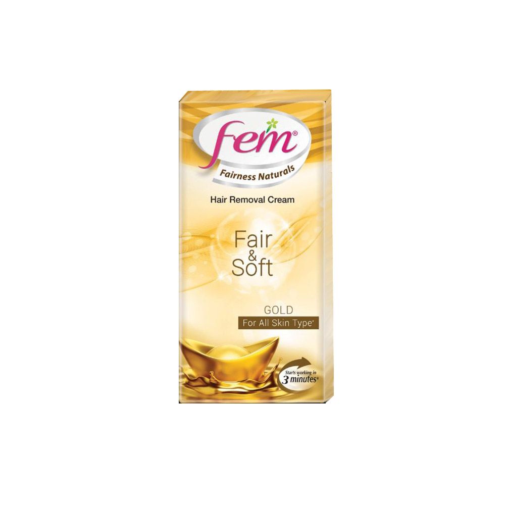 shop fem hair removal cream gold, for all skin types* - 25gm at price 45.00 from dabur online - ayush care