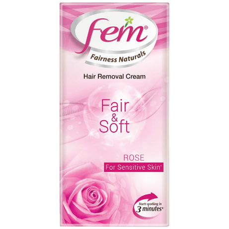 Shop Fem Hair Removal Cream Rose, For Sensitive Skin - 25gm at price 45.00 from Dabur Online - Ayush Care