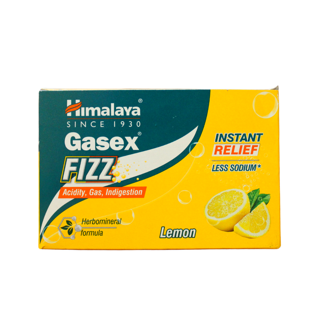 himalaya gasex fizz lemon flavour 5gm sachet