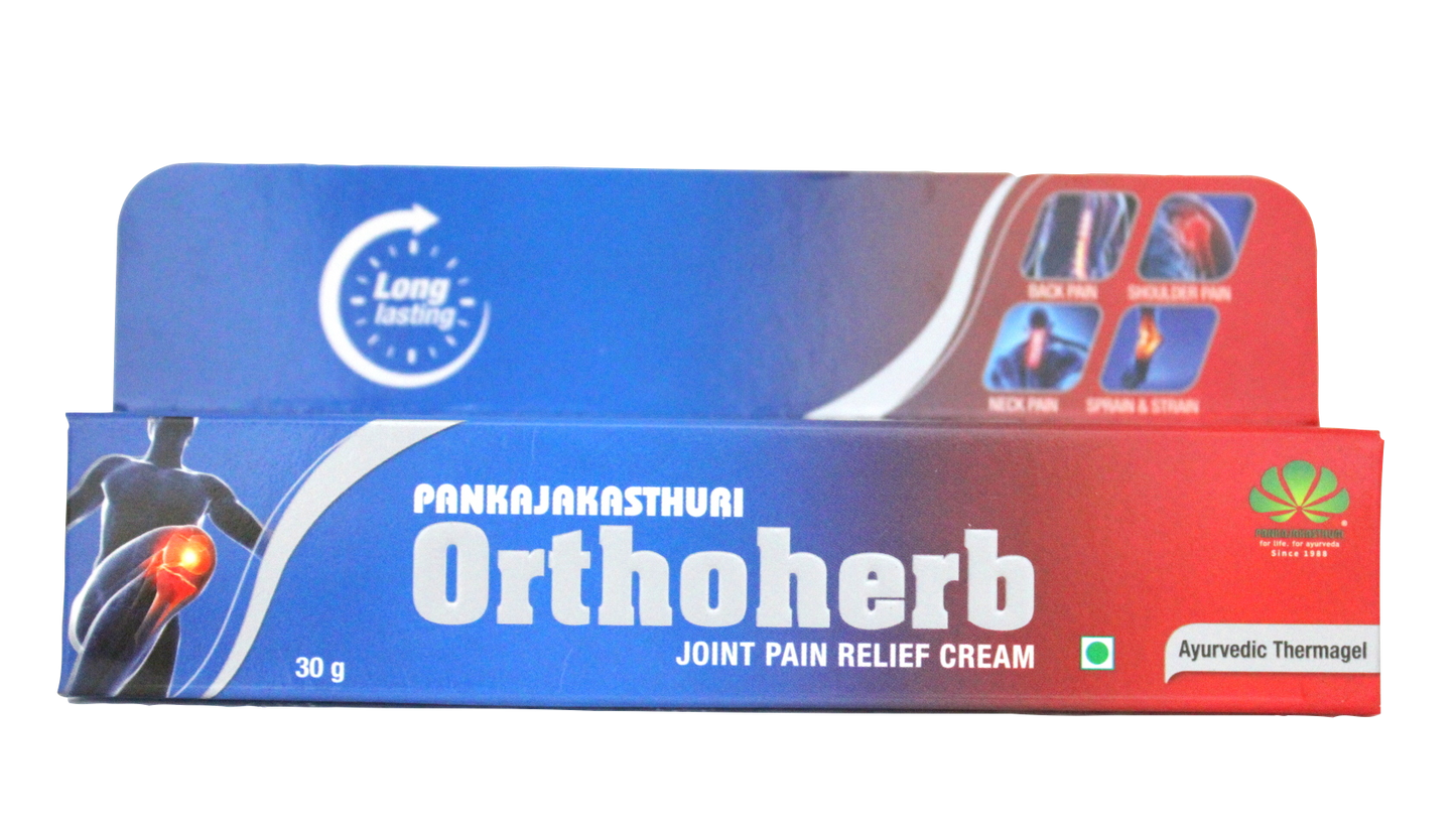 shop pankajakasthuri orthoherb gel 30gm at price 130.00 from pankajakasthuri online - ayush care