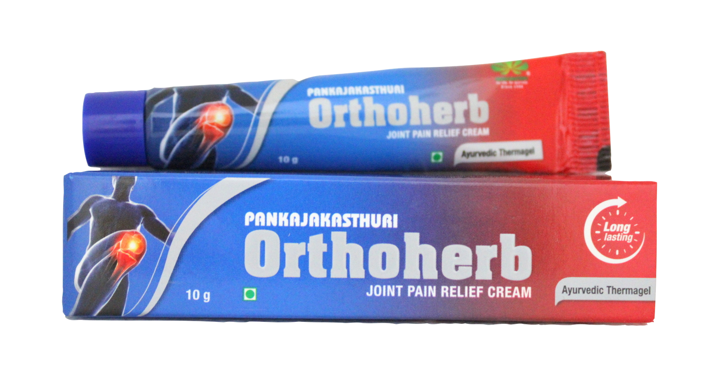 shop pankajakasthuri orthoherb gel 10gm at price 45.00 from pankajakasthuri online - ayush care