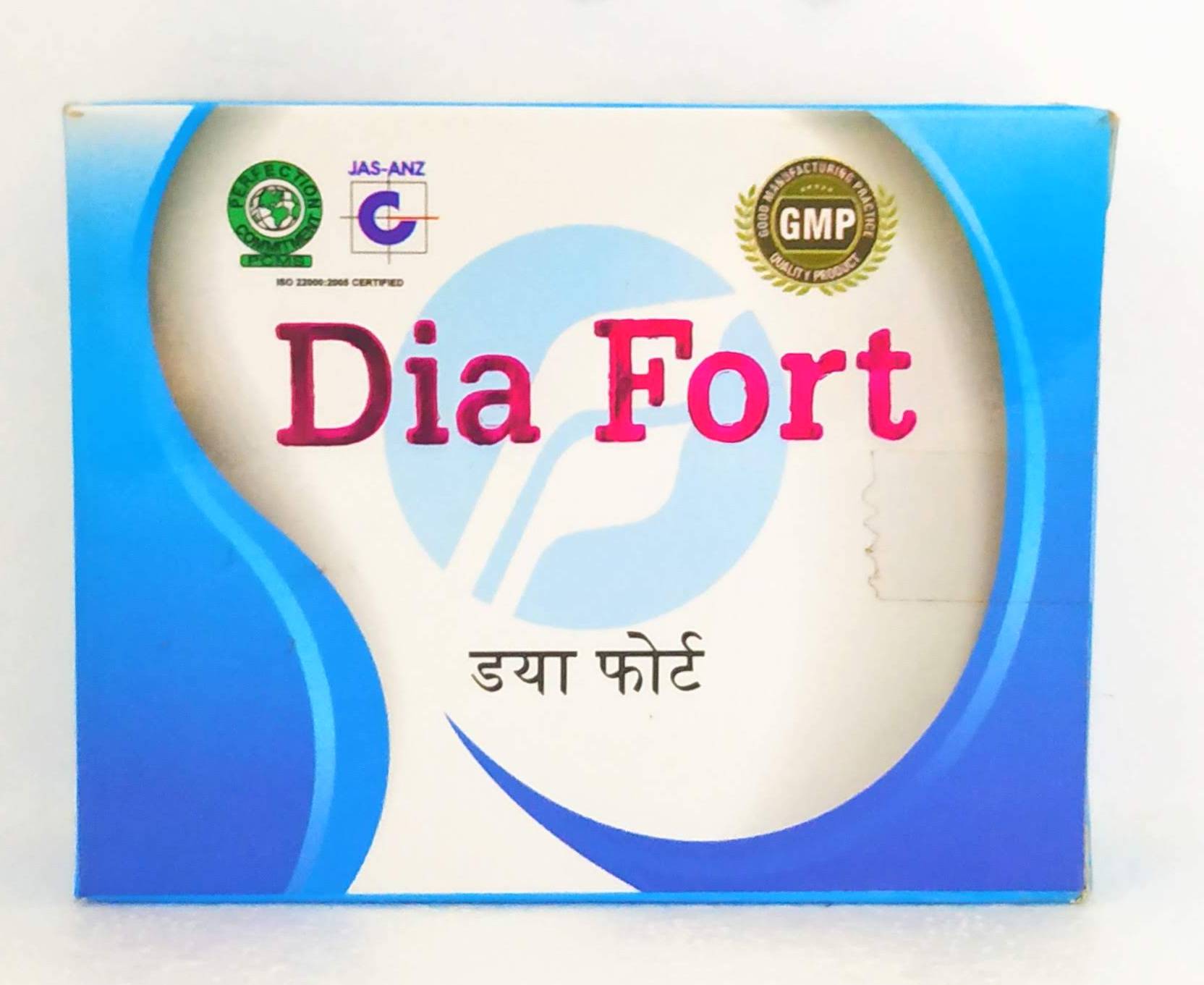 Shop Diafort Capsules - 30Capsules at price 180.00 from Fort Herbal Drugs Online - Ayush Care