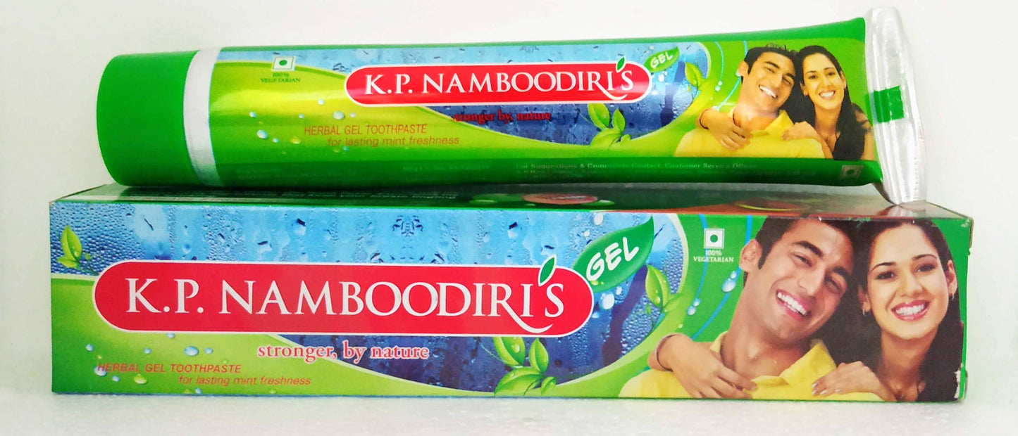 shop kp namboodiri gel toothpaste 80gm at price 52.00 from kp namboodiri online - ayush care