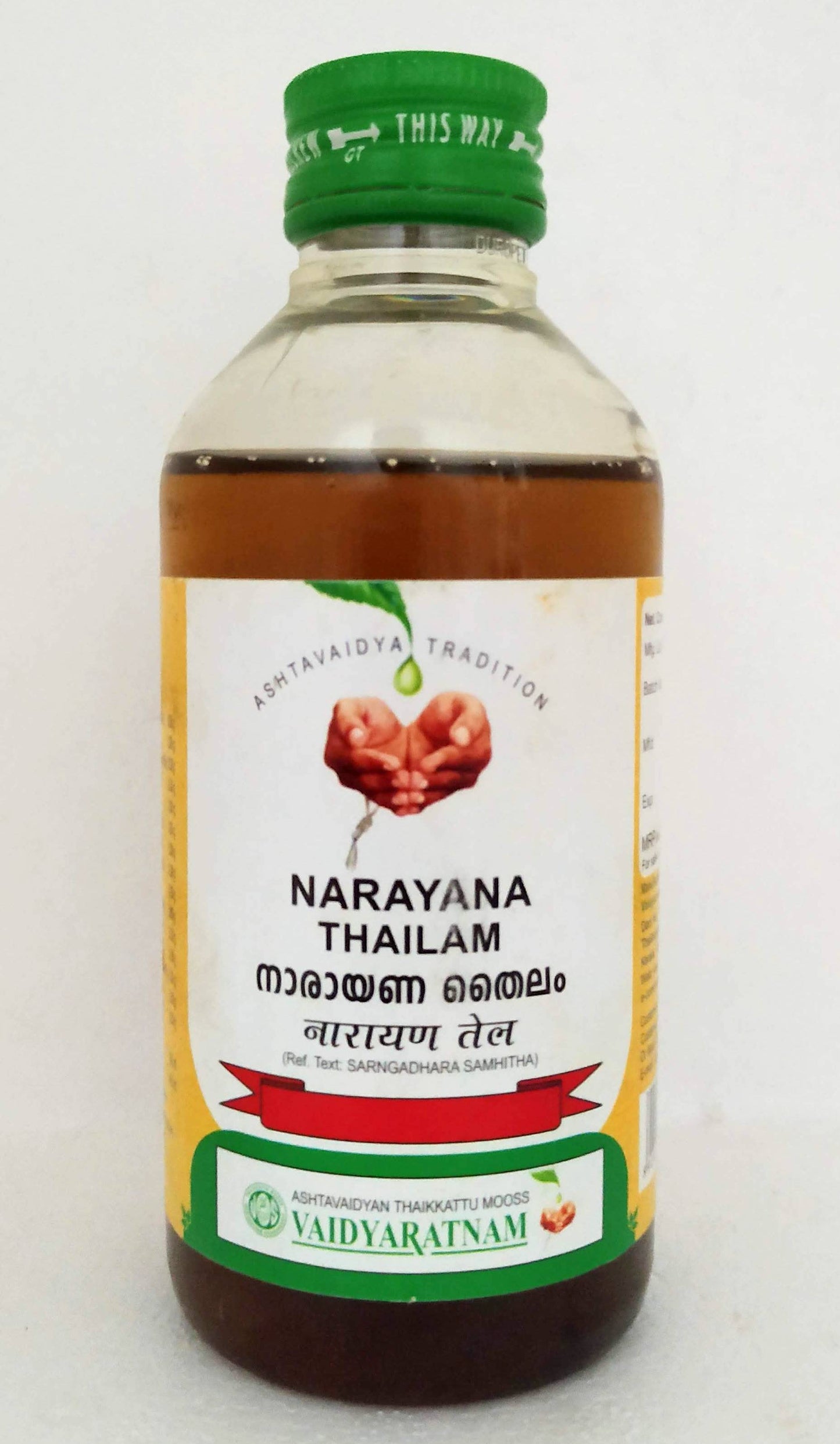 shop narayana thailam 200ml at price 260.00 from vaidyaratnam online - ayush care