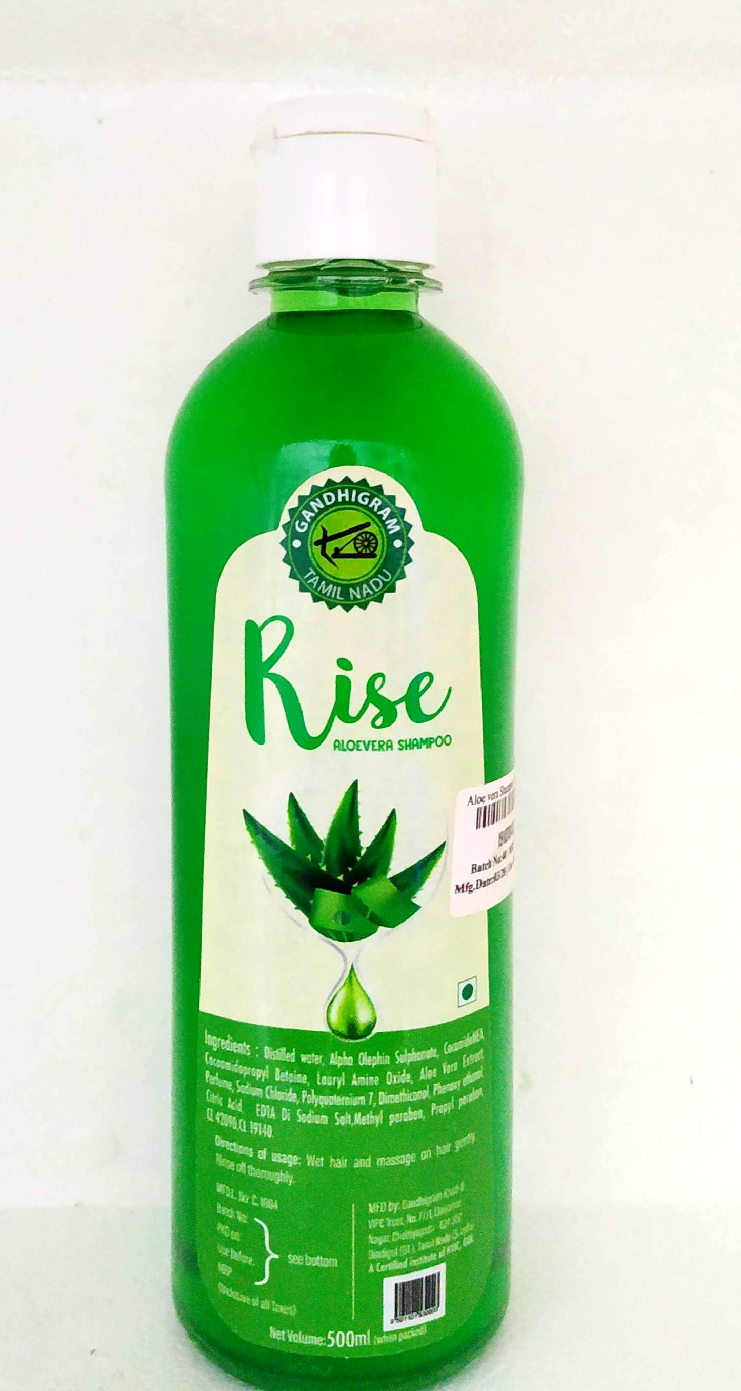 shop rise aloevera shampoo 500ml at price 170.00 from lakshmi seva sangham online - ayush care