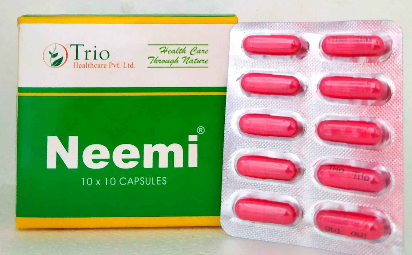shop neemi capsules - 10capsules at price 45.00 from trio online - ayush care