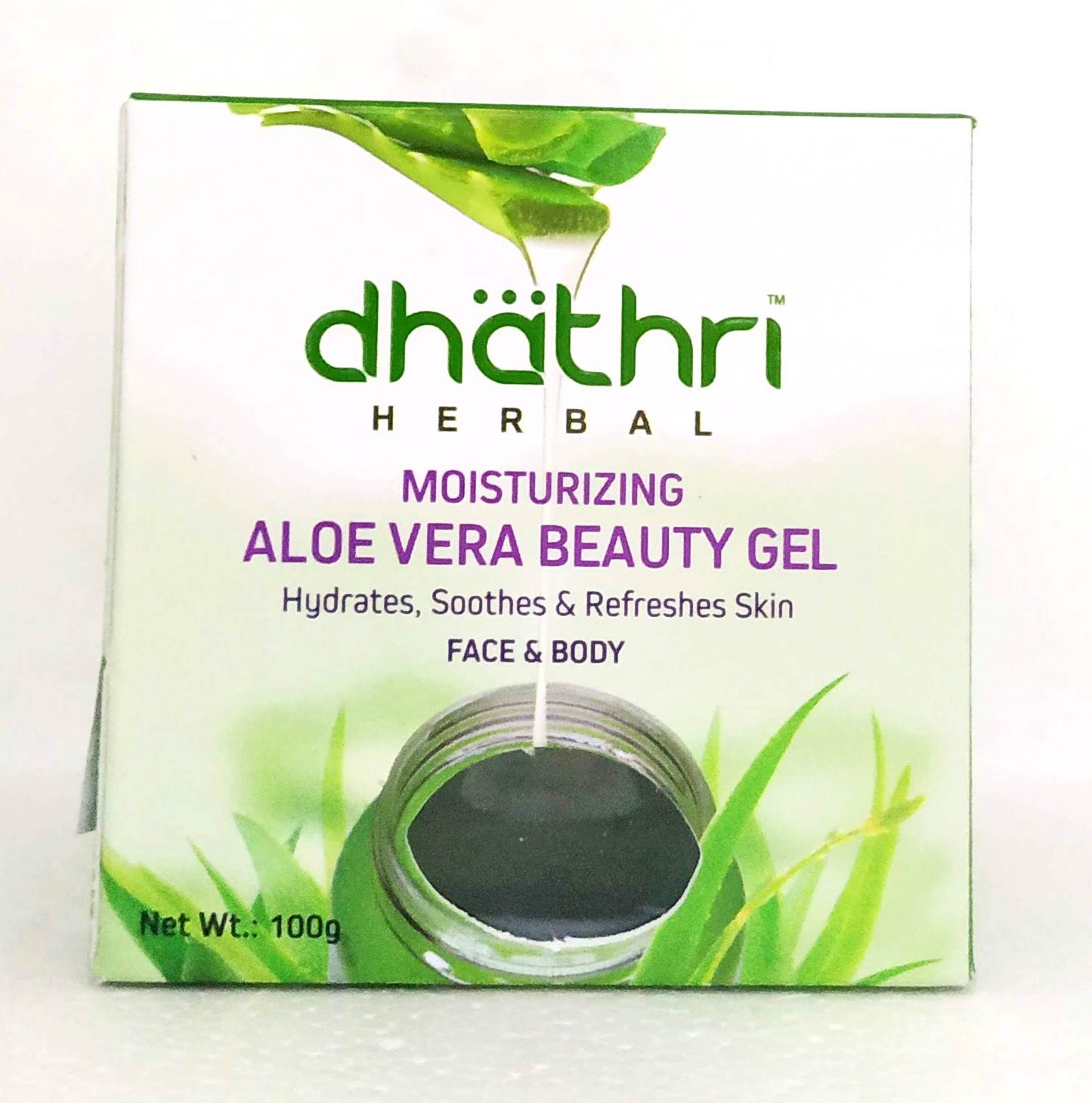 shop dhathri aloevera beauty gel 100gm at price 95.00 from dhathri online - ayush care