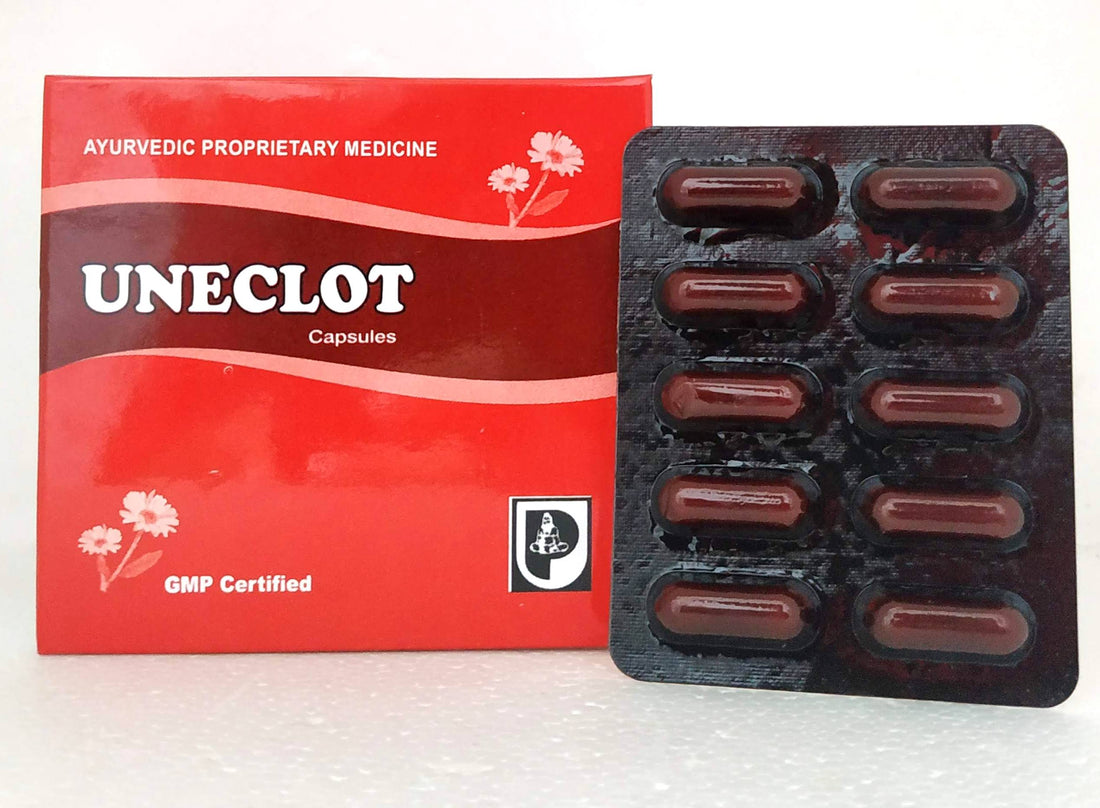 Shop Uneclot capsules - 10capsules at price 53.40 from Union Pharma Online - Ayush Care