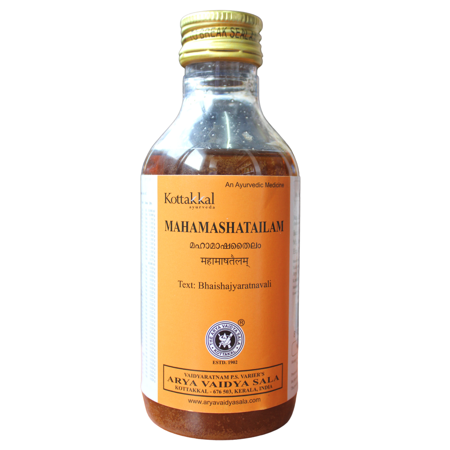 shop kottakkal mahamasha thailam 200ml at price 300.00 from kottakkal online - ayush care