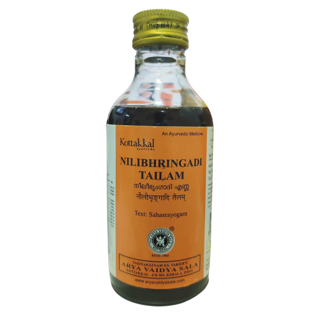 shop kottakkal neelibringadhi tailam 200ml ( sesame oil ) at price 205.00 from kottakkal online - ayush care