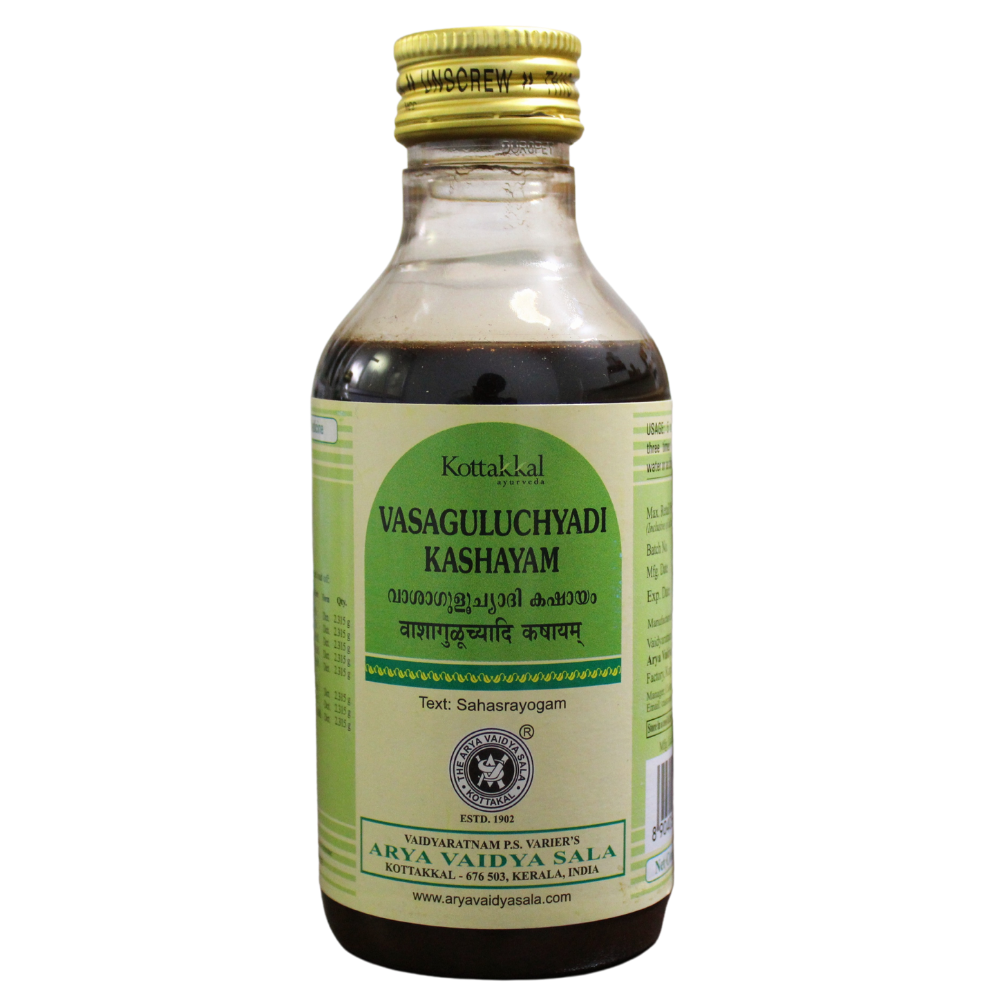 shop kottakkal vasaguluchyadi kashayam 200ml at price 105.00 from kottakkal online - ayush care