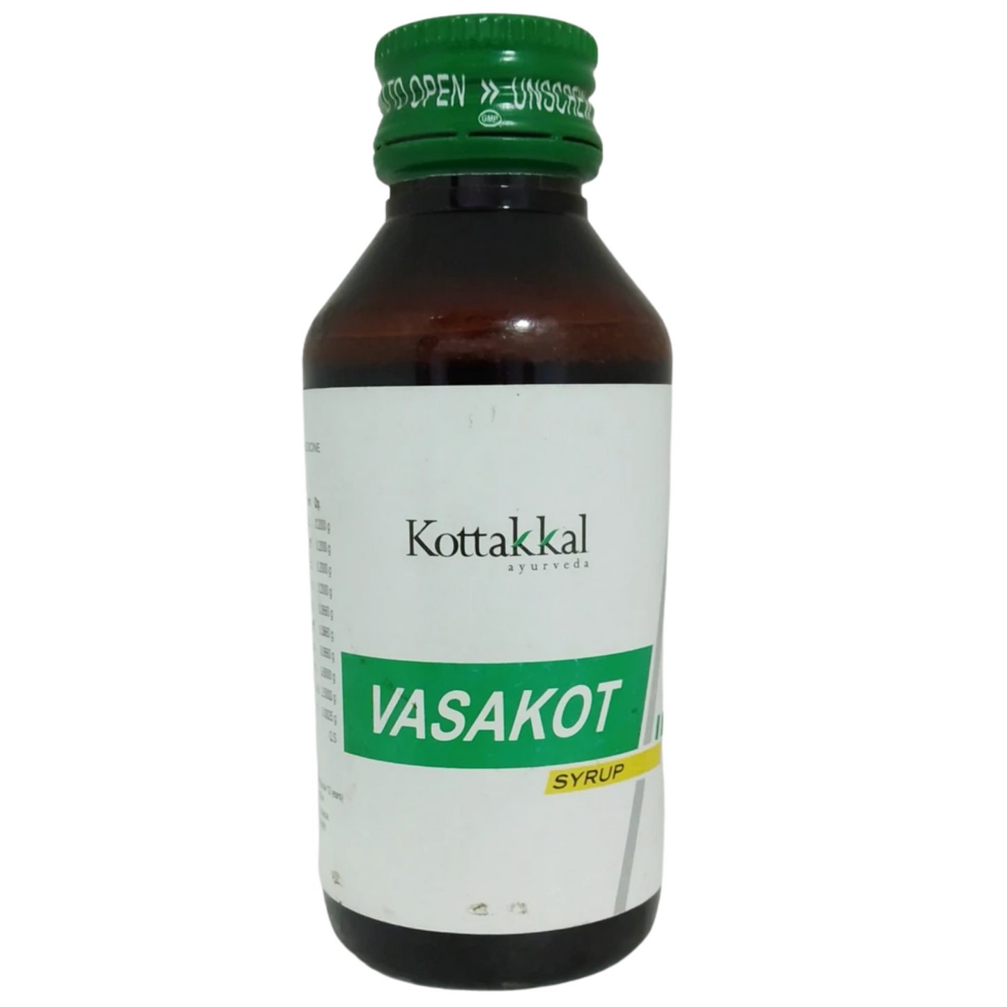 shop kottakkal vasakot syrup 100ml at price 70.00 from kottakkal online - ayush care