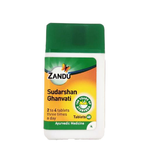 shop sudarshan ghan vati - 40tablets at price 110.00 from zandu online - ayush care