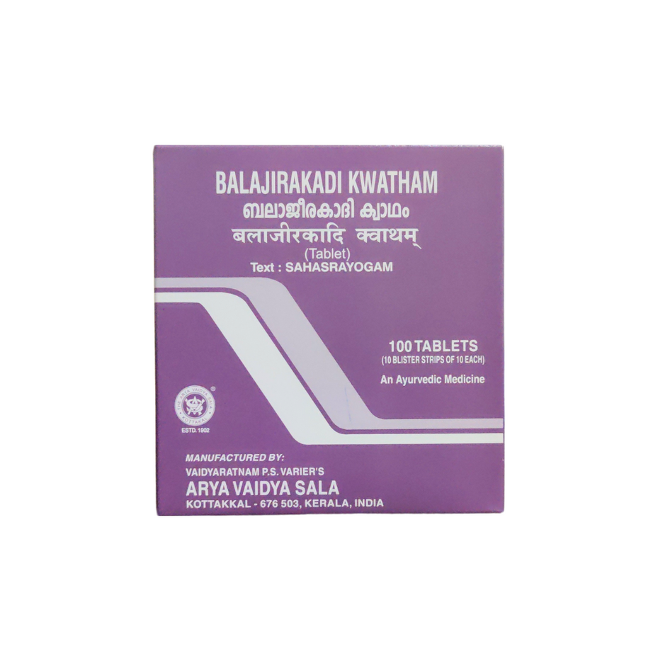 Balajirakadi Kwatham Tablets - 10 Tablets