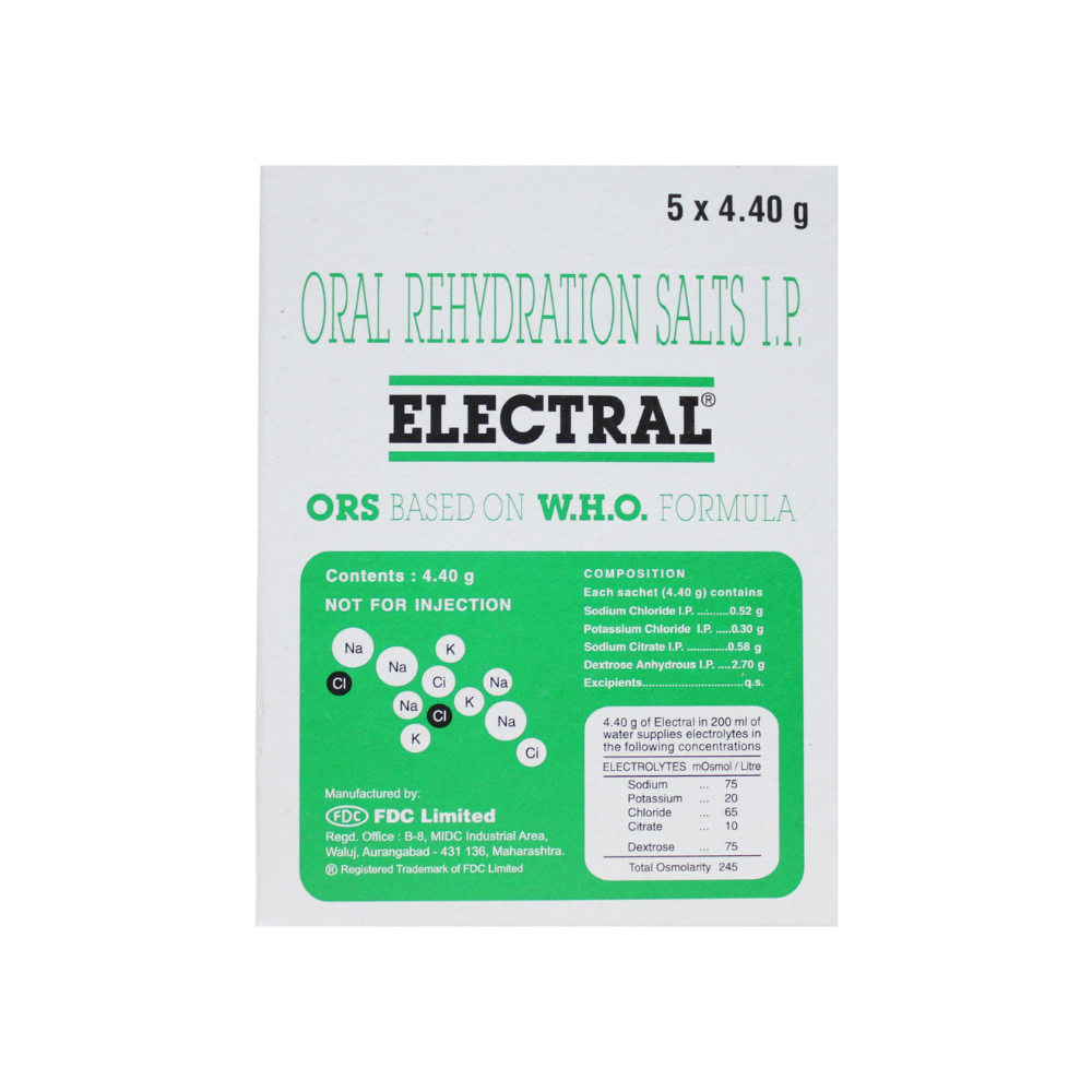 Buy Electral Powder 4.40gm Online - Ayush Care