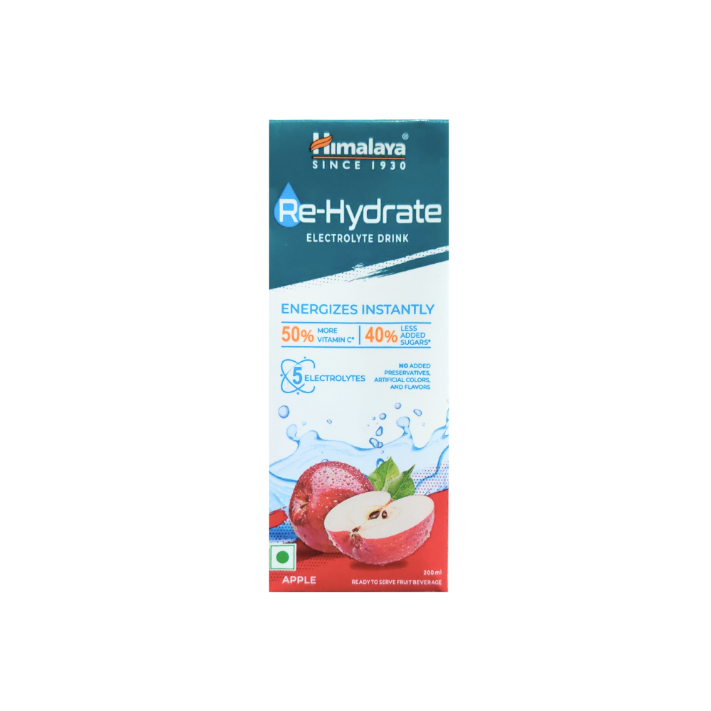 himalaya re-hydrate electrolyte apple drink 200ml