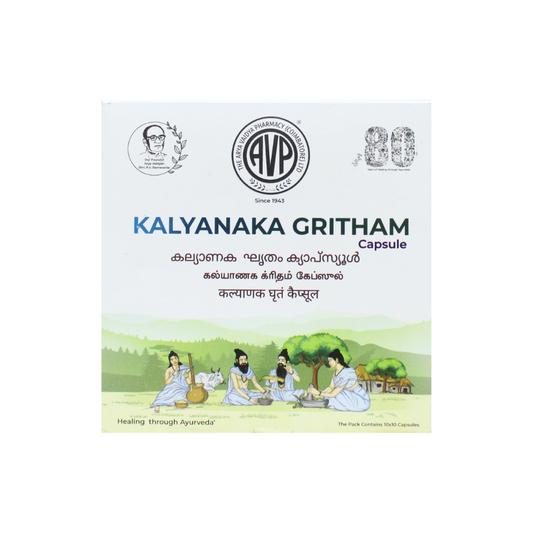 AVP Kalyanaka Ghritham Capsules - 10 Capsules