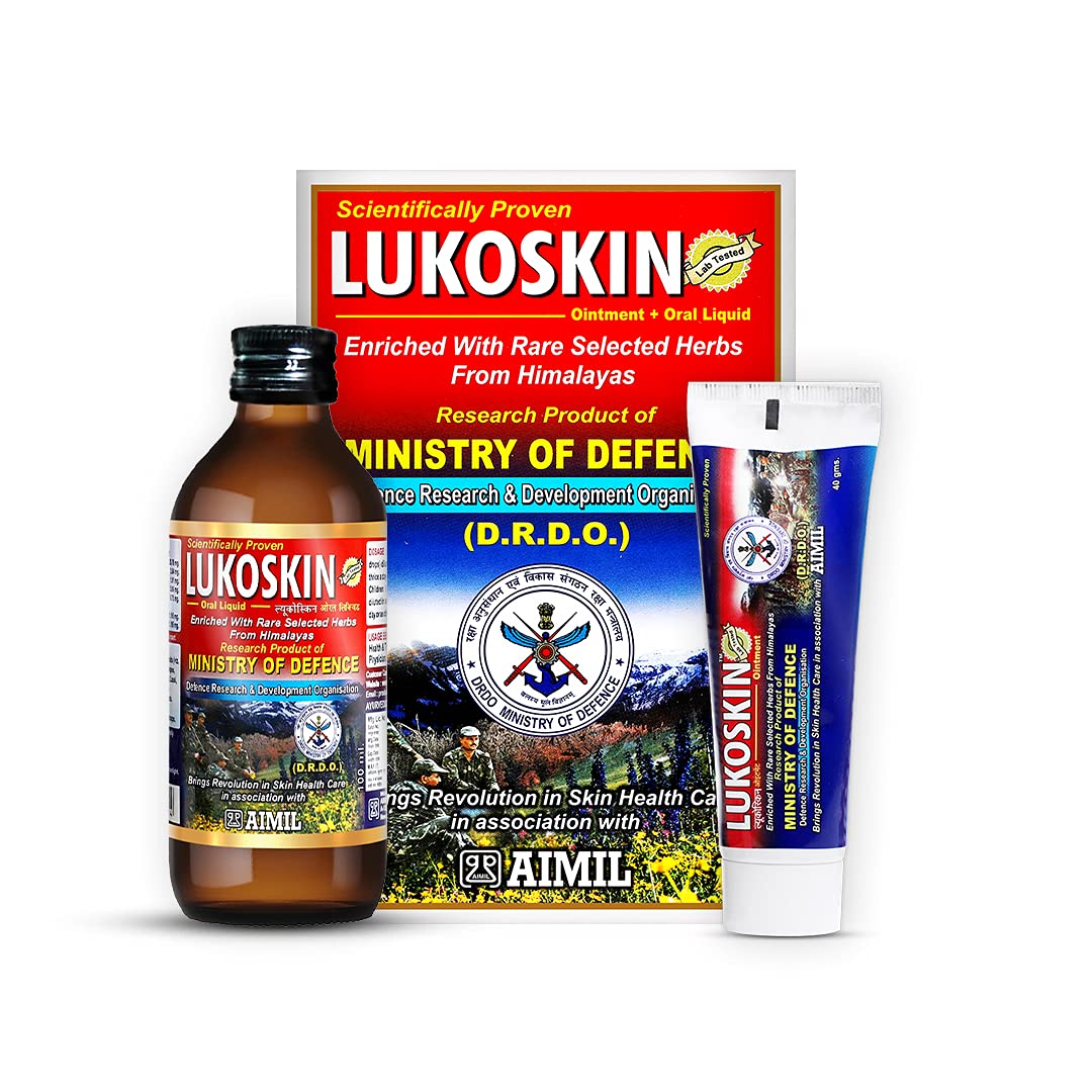 Aimil Lukoskin Ayurvedic Kit - 100ml Syrup & 40g Ointment