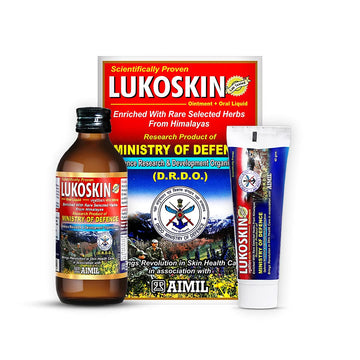 Aimil Lukoskin Ayurvedic Kit - 100ml Syrup & 40g Ointment