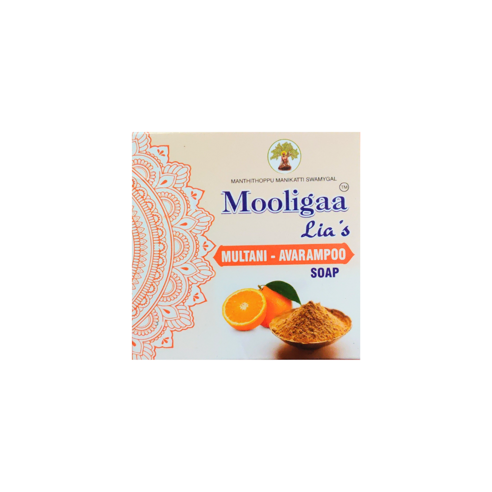 mooliga lia's multhani & avarampoo soap 75gm