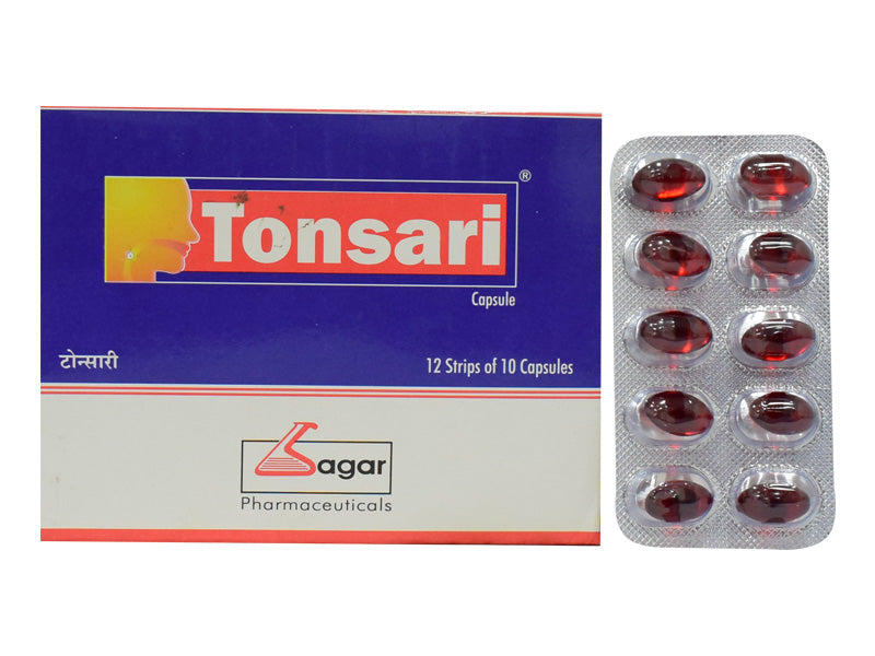 shop sagar tonsari 10capsules at price 50.00 from sagar online - ayush care