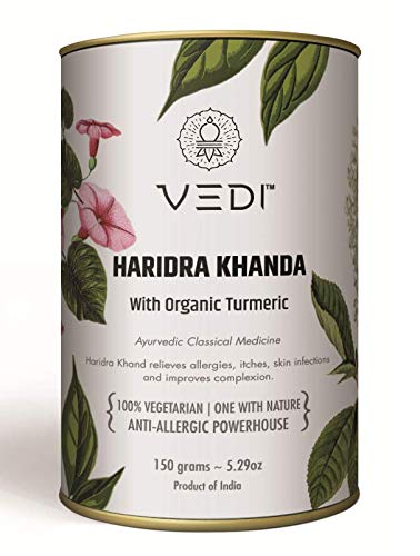 shop haridra khanda churna 150gm at price 245.00 from vedi herbals online - ayush care