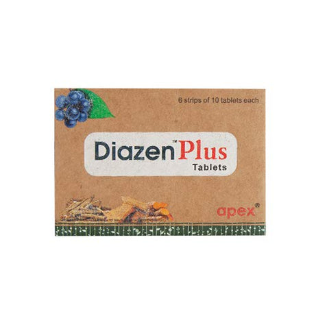 Shop Diazen Plus 10Tablets at price 100.00 from Apex Ayurveda Online - Ayush Care