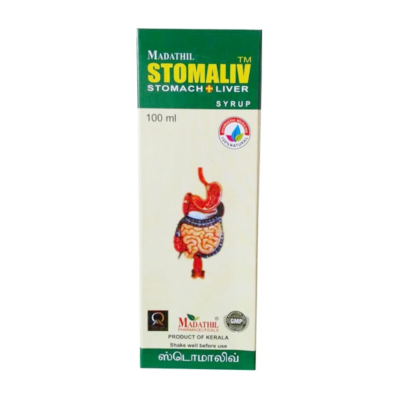 shop stomaliv syrup 100ml at price 170.00 from madathil online - ayush care