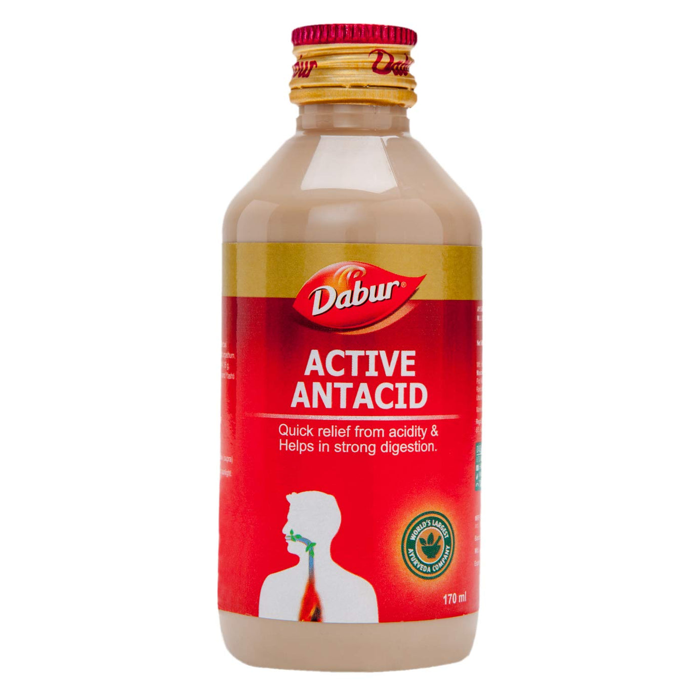 Shop Dabur Active Antacid Syrup 170ml at price 135.00 from Dabur Online - Ayush Care