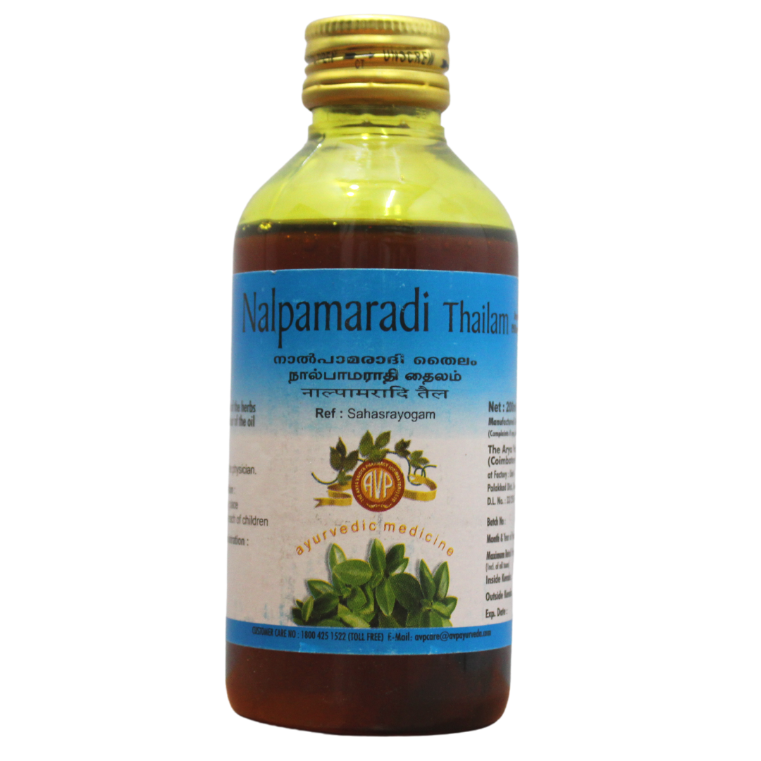 shop avp nalpamaradi thailam 200ml at price 152.00 from avp online - ayush care