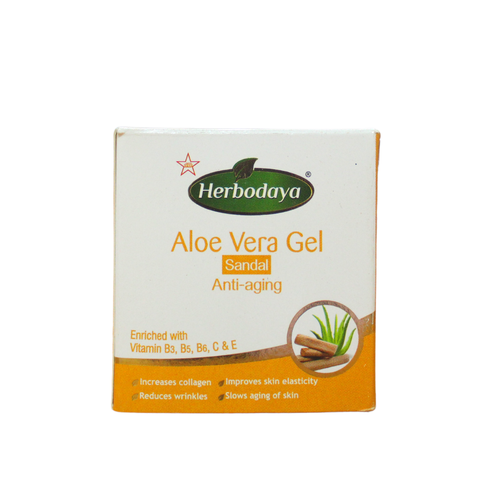 herbodaya aloevera gel sandal flavour 100gm