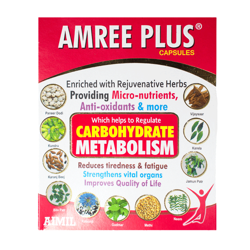 shop aimil amree plus 20capsules at price 135.00 from aimil online - ayush care