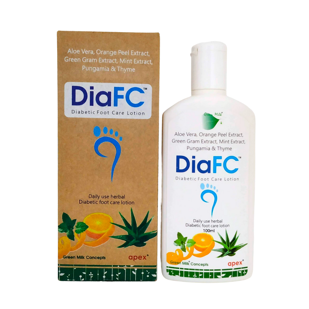 Shop DiaFC Foot care lotion 100ml at price 150.00 from Apex Ayurveda Online - Ayush Care