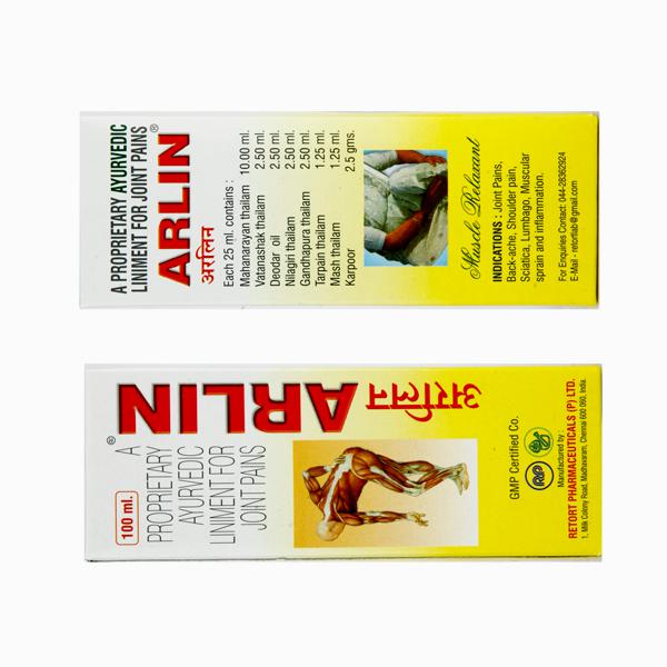 Shop Arlin Oil for Joint Pains at price 315.00 from Retort Pharma Online - Ayush Care