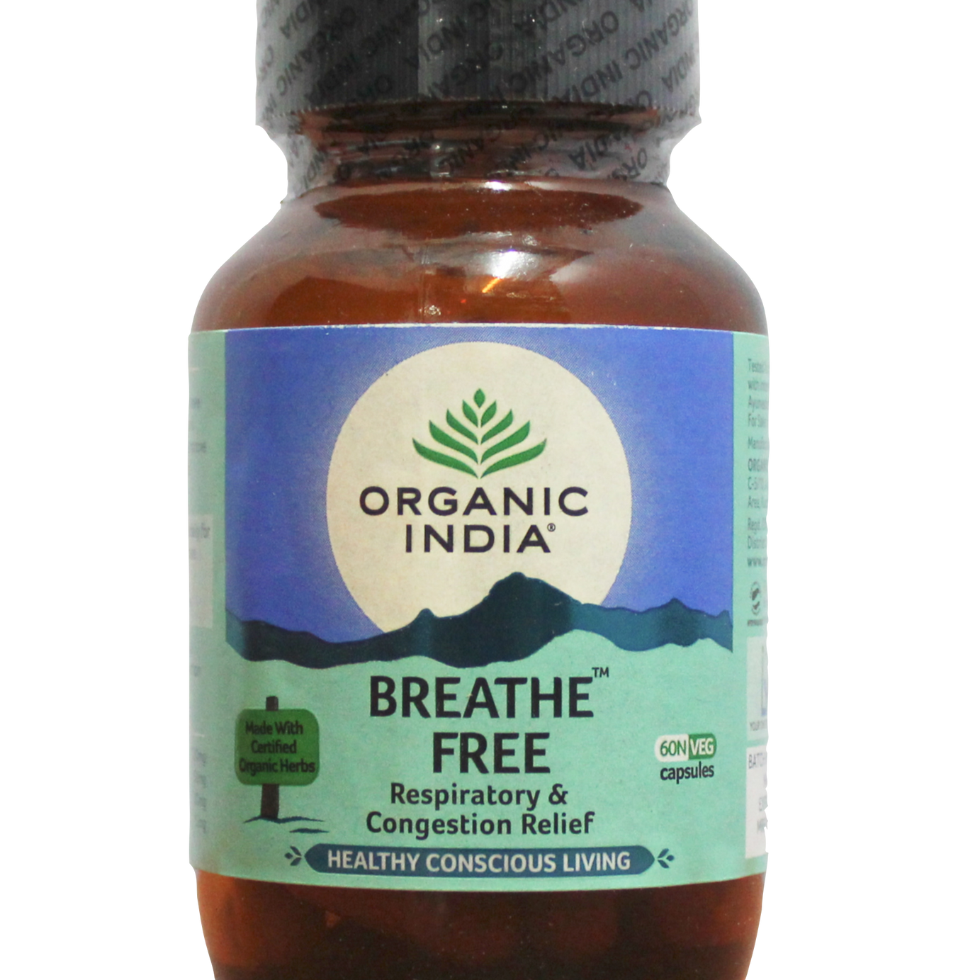 Shop Breathe free capsules - 60capsules at price 225.00 from Organic India Online - Ayush Care