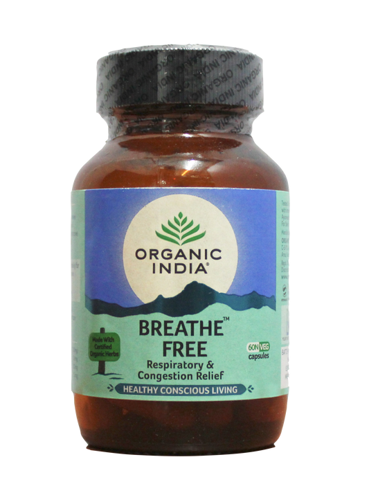 Shop Breathe free capsules - 60capsules at price 225.00 from Organic India Online - Ayush Care