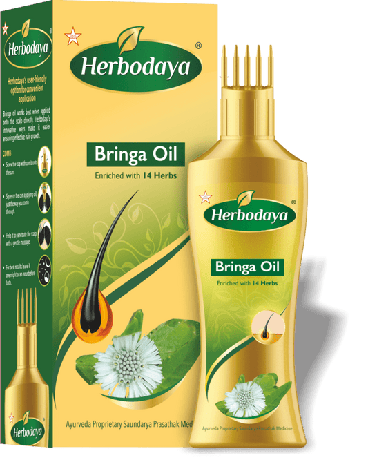 Shop Herbodaya Bringa Oil 100ml at price 346.00 from Herbodaya Online - Ayush Care