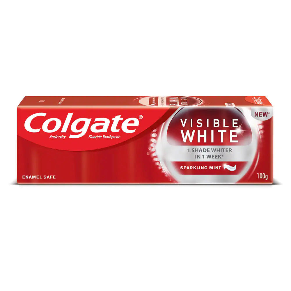 shop colgate visible white toothpaste 100gm at price 115.00 from colgate online - ayush care