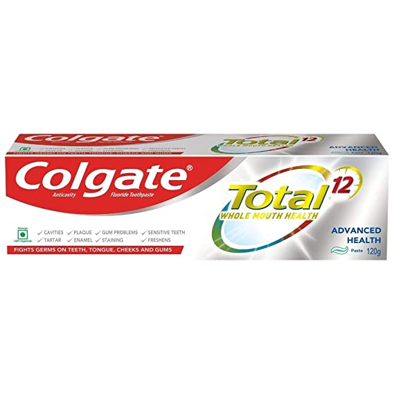 Buy Colgate Total12 Advanced Health Toothpaste 120gm Online - Ayush Care