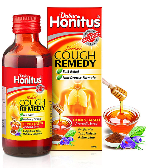 Shop Dabur Honitus Syrup 100ml at price 99.00 from Dabur Online - Ayush Care