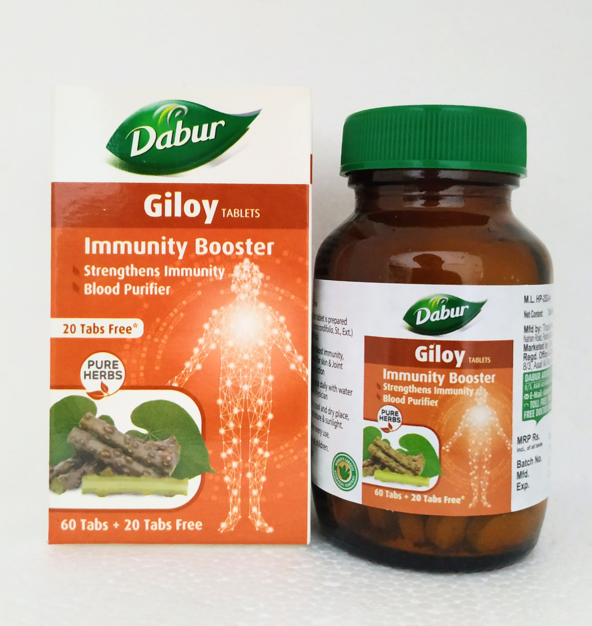 Shop Dabur Giloy Tablets - 60Tablets at price 165.00 from Dabur Online - Ayush Care