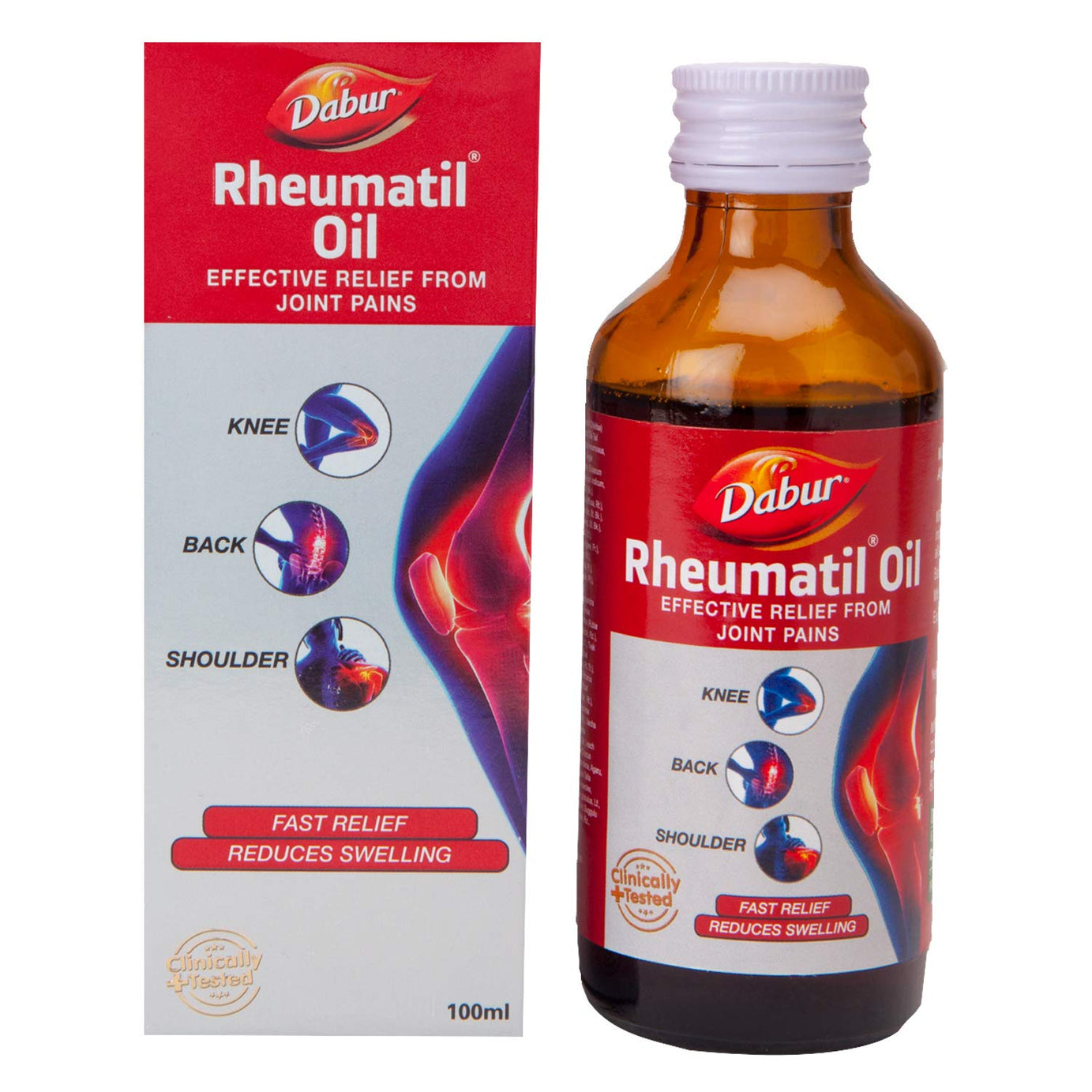 Shop Dabur Rheumatil Oil 50ml at price 135.00 from Dabur Online - Ayush Care