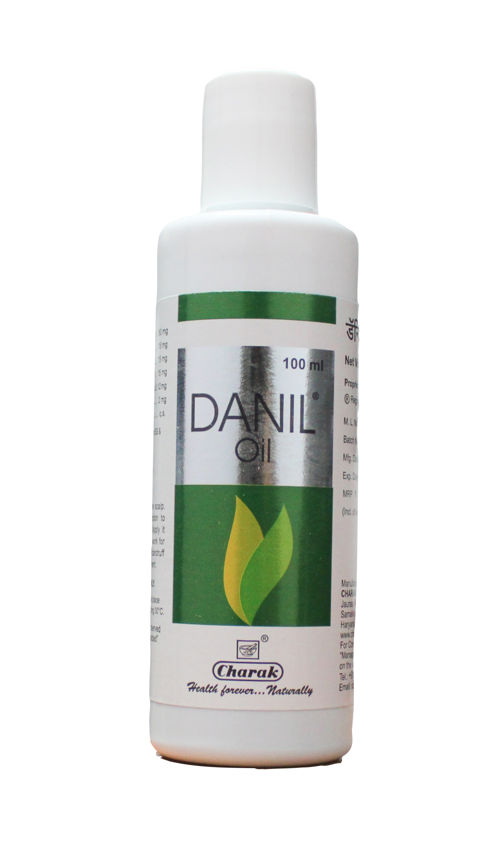 Shop Danil anti dandrull hair oil 100ml at price 220.00 from Charak Online - Ayush Care