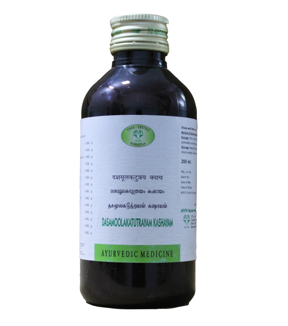 shop dasamoolakatutrayam kashayam 200ml at price 126.00 from avn online - ayush care