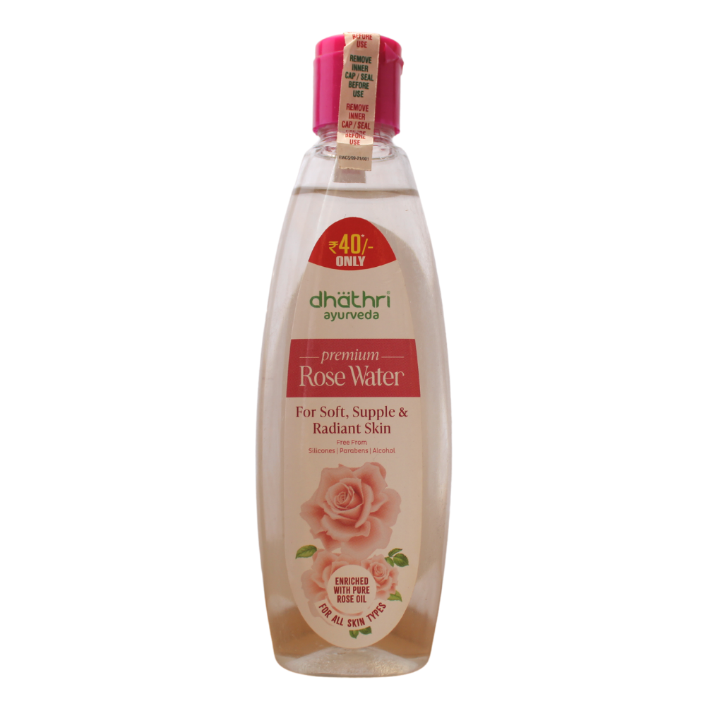 Shop Dhathri Premium Rose Water 120ml at price 40.00 from Dhathri Online - Ayush Care