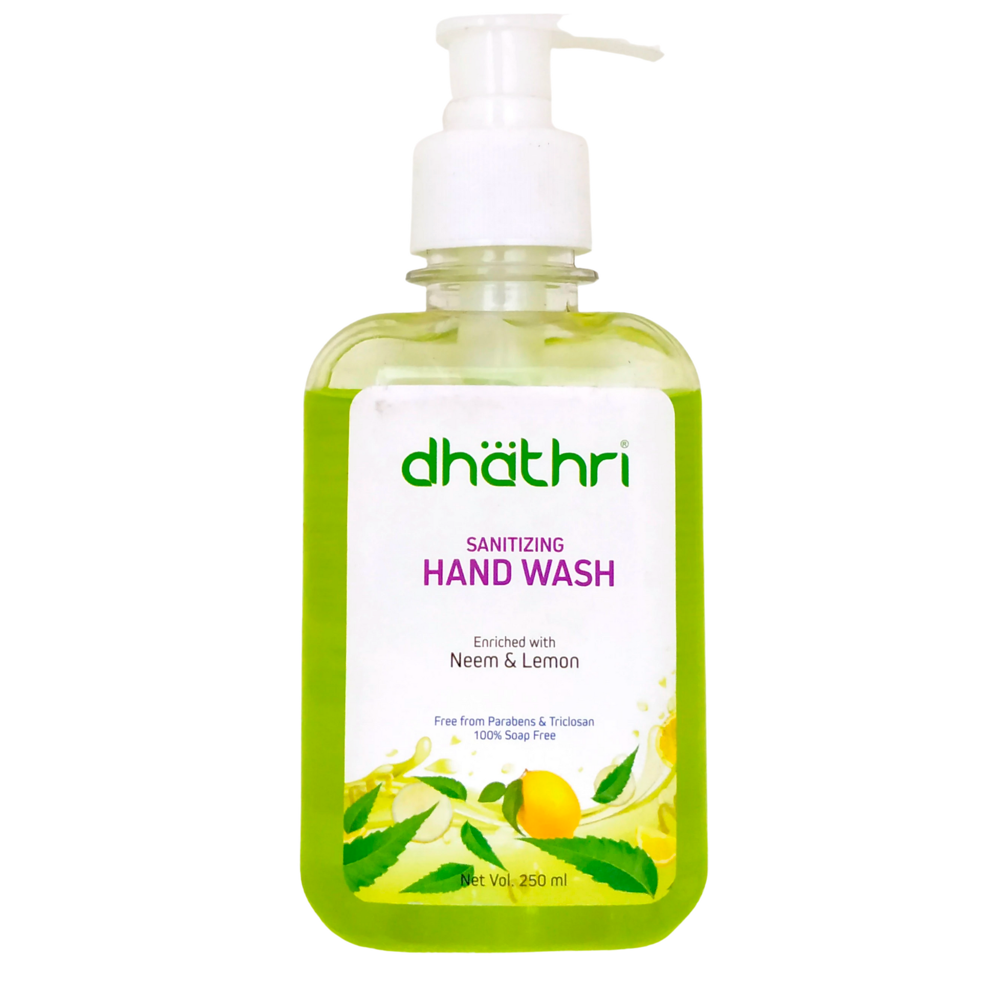 Shop Dhathri Sanitizing Handwash Neem and Lemon - 250ml at price 90.00 from Dhathri Online - Ayush Care