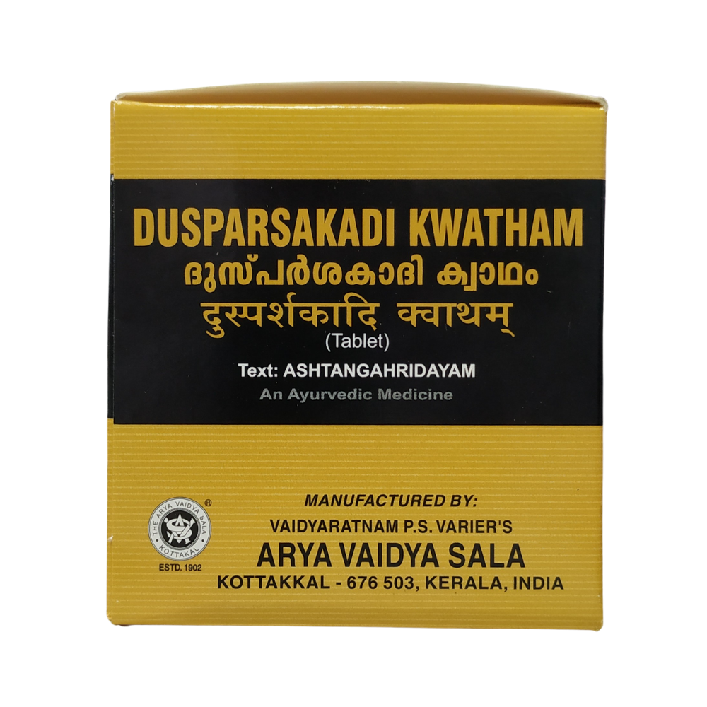 shop dusparsakadi kwatham tablets - 10 tablets at price 48.00 from kottakkal online - ayush care